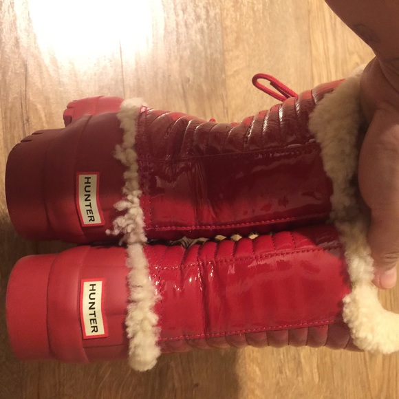 Hunter Original Patent Pac Boot Military Red Women - Picture 6 of 8